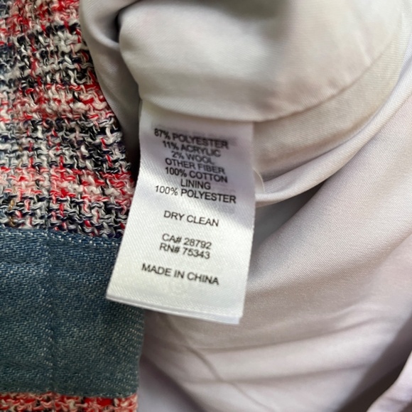 House of Harlow 1960 Maje Jenise Tweed Mini Skirt Preppy Academia Women's 12 - Picture 7 of 10